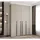 abiks möbel Drehtürenschrank COMO 170 x 245,5 x 50 cm Schwarz