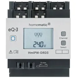 Homematic IP Wired Smart Home Dimmaktor HmIPW-DRD3 - 3-fach