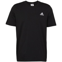 Adidas Essentials Single Jersey Embroidered Small Logo T-Shirt Black S