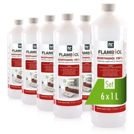 Höfer Chemie Bioethanol Hochrein 100% 6 x 1 l