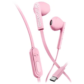 Urbanista Kopfhörer mit Kabel In Ear Buds, Ohrhörer mit Mikrofon und Sprachassistent per Tastendruck, Earbuds Kabelgebunden, USB C, Stereoeingang, San Francisco, Rosa