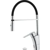 Mora CERA duo miniprofi Hybridarmatur m. Hygienespülung mit Geräteanschlussventil Batteriebetrieb Chrom