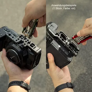 SmallRig x FILM RIOT 10-in-1-Klappschlüssel-Set mit Mehrfachwinkel-Positionierung (rot) 4813