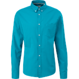 s.Oliver Men's 2127453 Hemd mit Button-Down-Kragen, Blau,
