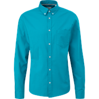 s.Oliver Men's 2127453 Hemd mit Button-Down-Kragen, Blau,