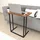 [en.casa] Laptoptisch, Walnuss Holzwerkstoff, 60x66x36 cm, Wohnzimmer, Wohnzimmertische, Beistelltische