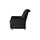 Polstermöbel Oelsa Fernsehsessel Andorra Mikrofaser 87 x 108 x 110 cm Schwarz mit Rollen