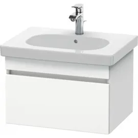 Duravit DuraStyle Waschtischunterschrank wandhängend 6383, 1 Auszug, 600mm, für D-Code, DS638301843 60 x 45,3 cm, Weiß Matt / Basalt Matt