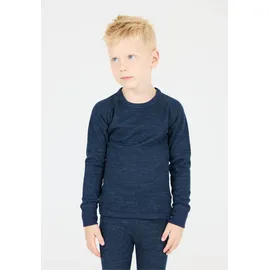 ZigZag Funktionsshirt "Pattani", Jungen, Gr. 116, blau, 45% Wolle, 45% Polyester, 10% Elasthan, unifarben, normal, Rundhals, Shirts Funktionsshirt, mit hohem Merinowolle-Anteil