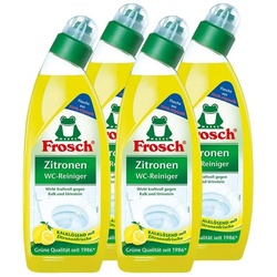 FROSCH 4x Frosch Zitronen WC-Reiniger 750 ml – Kalklösend mit Zitrone WC-Reiniger