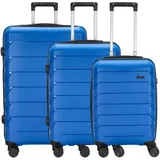 d & n d&n Travel Line 4100 4 Rollen Kofferset 3-teilig blue