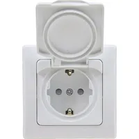 ChiliTec Gartensteckdose IP44 Weiß 2 St.