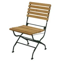 Klappstuhl Robinie Karlskrona 47 x 62,5 x 83 cm – Gartenstuhl aus Robinie, dunkelgrün –  Stuhl für Garten – ideale Gartenmöbel für Balkon & Terrasse
