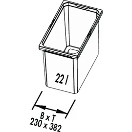 Naber Naber, Ersatzeimer, hellgrau (22 Liter)