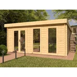 Gartenhaus BBH Callie 1 44 mm natur Gerätehaus Geräteschuppen Holz Pultdach