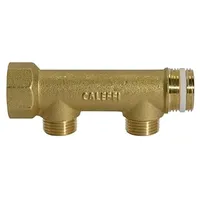 Riegler Verteilerrohr, 2 Abgänge, Eingang 2x1, Ausgang 2x1/2 AG,