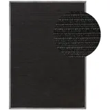 benuta nest Outdoorteppich Schwarz, Textil, Rechteckig, 200x300 cm Gots, wasserabweisend, Teppiche , Böden, Teppiche, Outdoorteppiche