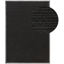 benuta nest Outdoorteppich Schwarz, Textil, Rechteckig, 200x300 cm Gots, wasserabweisend, Teppiche , Böden, Teppiche, Outdoorteppiche