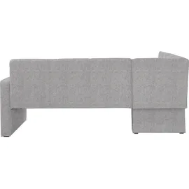 Home Affaire Eckbank HOME AFFAIRE "Umag", grau (hellgrau (capulet 4003)), B:210cm H:89cm T:160cm, Holzwerkstoff, Massivholz, Polyester, Sitzbänke, Eckbank, Sitz und Rücken gepolstert, verschiedene Qualitäten