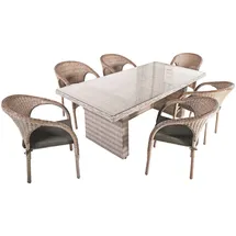 Garden Pleasure DIJON/BASTIA Set 13-tlg. Braun/Grau