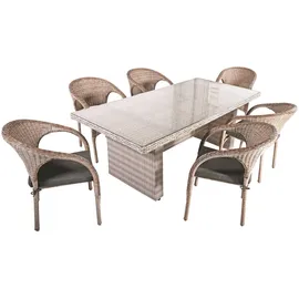 Garden Pleasure DIJON/BASTIA Set 13-tlg. Braun/Grau