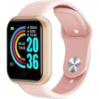 Smartwatches Android Smartwatch Männer Frauen Kinder Smartwatch Bluetooth Herzfrequenzmesser Fitnessuhr Smart Connect - Rosa
