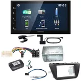 Kenwood DMX129DAB DAB+ Bluetooth USB Einbauset für Suzuki SX4 S-Cross