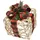 I.GE.A. Dekofigur I.GE.A. "Weihnachtsfigur Leuchtfigur LED-Geschenk mit Schleife", rot (weiß, rot), B:15cm H:19cm, Polyester, Dekofiguren, Geschenkpaket Schleife Tanne Beeren Zapfen Weihnachtsdeko beleuchtet
