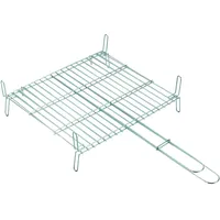 Sauvic Doppelgrill 40x45 cm Silber