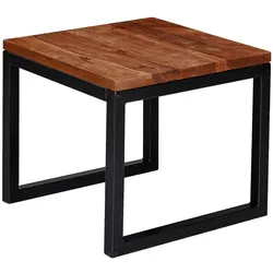 KADIMA DESIGN Industrial-Beistelltisch aus Sheeshamholz, Stilvoll, funktional und langlebig