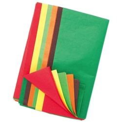 Seidenpapier 50x65cm 24 Bögen in Herbstfarben (pro Set 24) Bastelbedarf Pappe & Papier