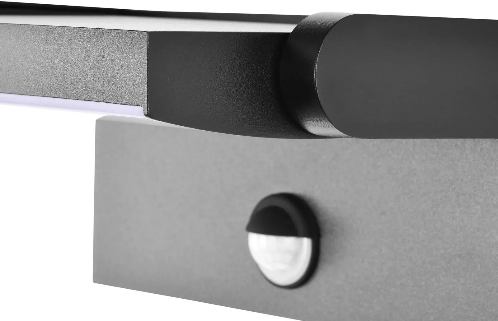 CMD Aussenwandleuchte mit Bewegungsmelder 9081, schwarz, Aluminium, Modern - 16.5 cm - 21.2 cm - 10 cm
