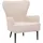 MCW Lounge-Sessel MCW-K37 Chenille 500 g/m2 80 x 90 x 85 cm creme-beige mit Kissen