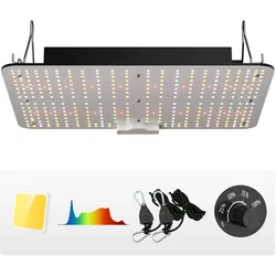 VEVOR 150 W Dimmbar Pflanzenlampe LED 30 x 40 x 12 cm Pflanzenlampe 50.000 Stunden Vollspektrum 19000 lm Lichtstrom Wachstumslampe 760 nm