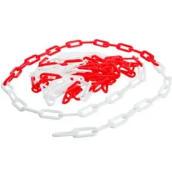 BGS Do it yourself Absperrkette Rot-Weiß Kunststoff 5 m