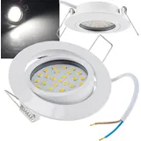ChiliTec Flat-26 3 LED Einbauleuchte weiß