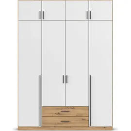 Rauch Wäscheschrank GAMMA 181 x 248 x 54 cm Eiche artisan/Alpinweiß