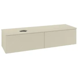 Villeroy & Boch Antao Waschbeckenunterschrank L37_1 1600x360x500mm mit Beleuchtung mit Struktur FK/AP: HJ/0