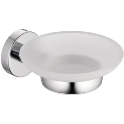 Megabad Sky Seifenhalter mit Schale aus Kristallglas, Accessoires, chrom