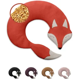 Leschi Bio-Körnerkissen "Fuchs Noah" in Rot | Gr.: onesize