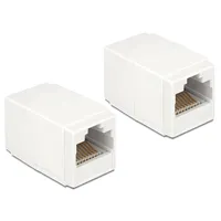 DeLock Netzwerkkoppler, > Stecker, Weiss