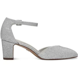 TAMARIS Damen Pumps mit Blockabsatz, metallic, 41 EU