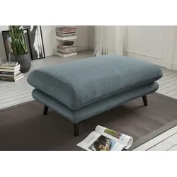 Polsterhocker INOSIGN "Lazio", blau (ocean), B:116cm H:47cm T:77cm, Hocker