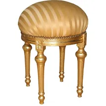 Casa Padrino Sitzhocker Rundhocker 0,60 x 0,60 x 0,60 cm Gold