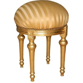 Casa Padrino Sitzhocker Rundhocker 0,60 x 0,60 x 0,60 cm Gold