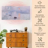 Klarstein Wonderwall Air Art Smart Infrarotheizung 120x60cm 700W Wandinstallation App-Steuerung Sonnenaufgang