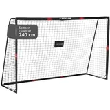 Dunlop Fußballtor 240x160x85 cm - Schwarz/Rot