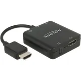 DeLock HDMI Audio Extractor 4K 60 Hz 15,30 cm Schwarz