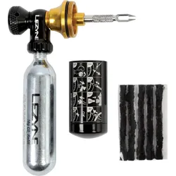 Lezyne Tubeless CO2 Blaster;schwarz/gold;inkl. - zwei CO2 Kartuschen