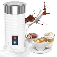 Elektrischer Milchaufschäumer 400 W 240 ml 3 in 1 Milchaufschäumer heißer Schaum dick dünn kalt warm für Latte Chocolate Nespresso Cappuccino